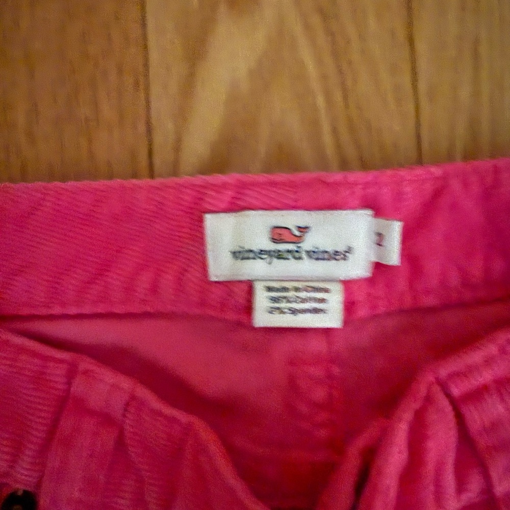 Vineyard Vines Bright Pink Corduroy Trousers - Picture 2 of 5